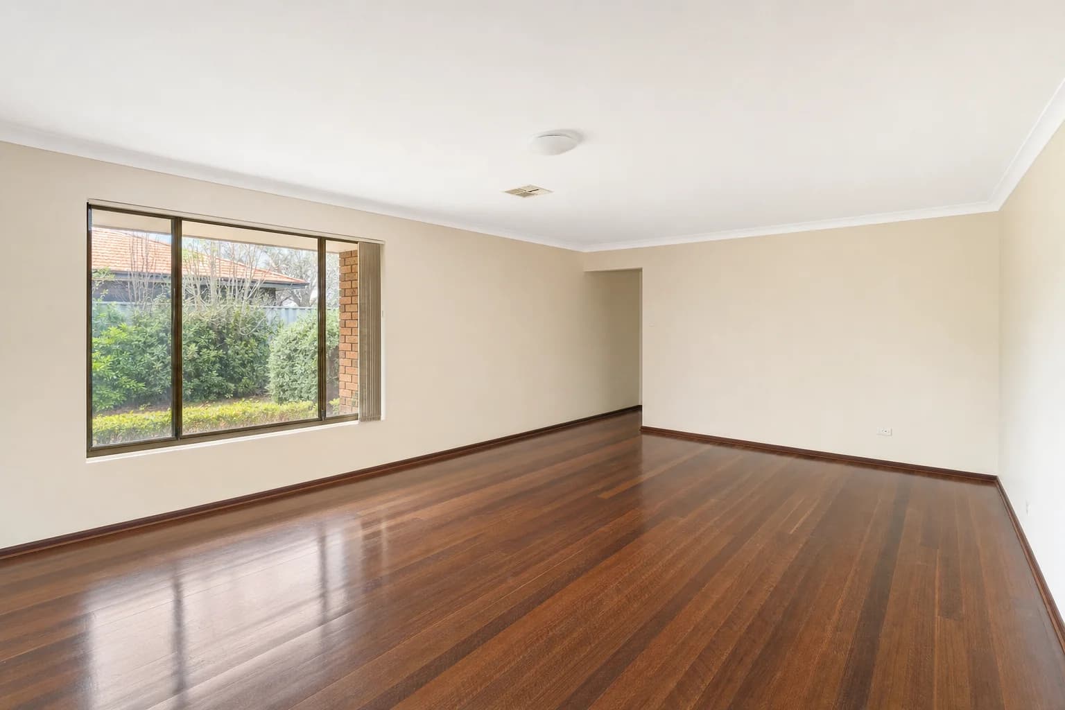 A cleaned living area